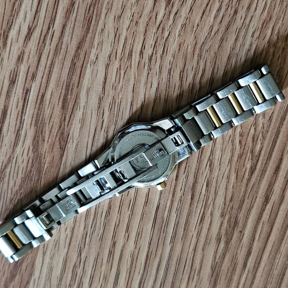 ESQ OCEANIA Swiss Girls Wrist Watch Date Calendar Analog Quartz Silver/Gold Tone - Picture 12 of 14